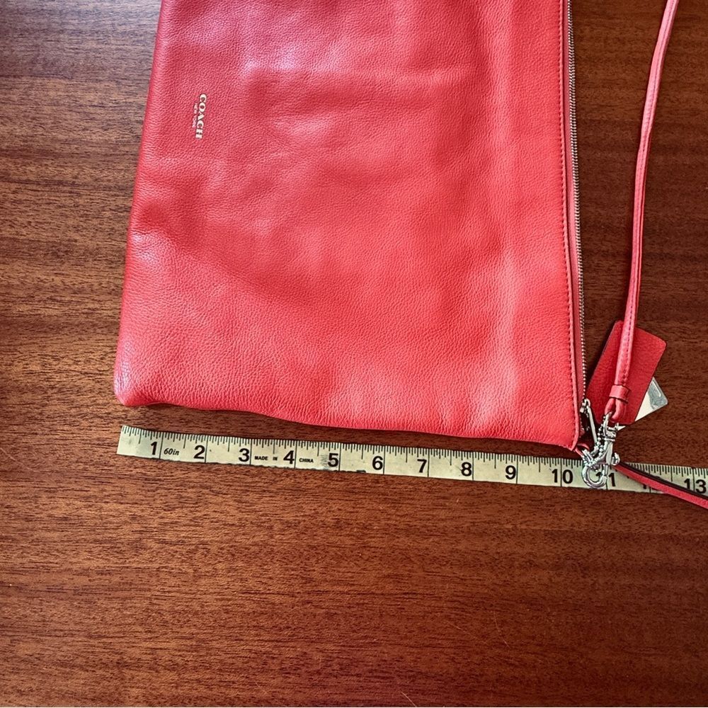 Coach Bleeker Daily Style L1382 29461 Vibrant Red Crossbody Bag Purse - Picture 12 of 15
